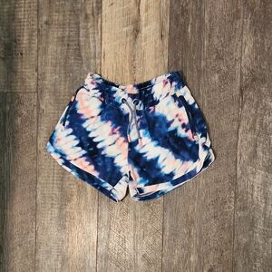 Athleta Girl Navy Tie-Dye Athletic Shorts